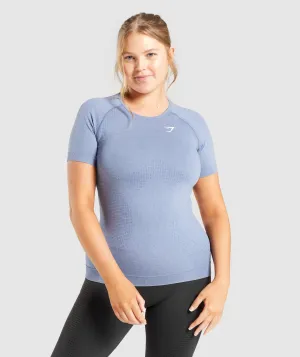 Gymshark Vital Seamless 2.0 T-Shirt - Blue Marl