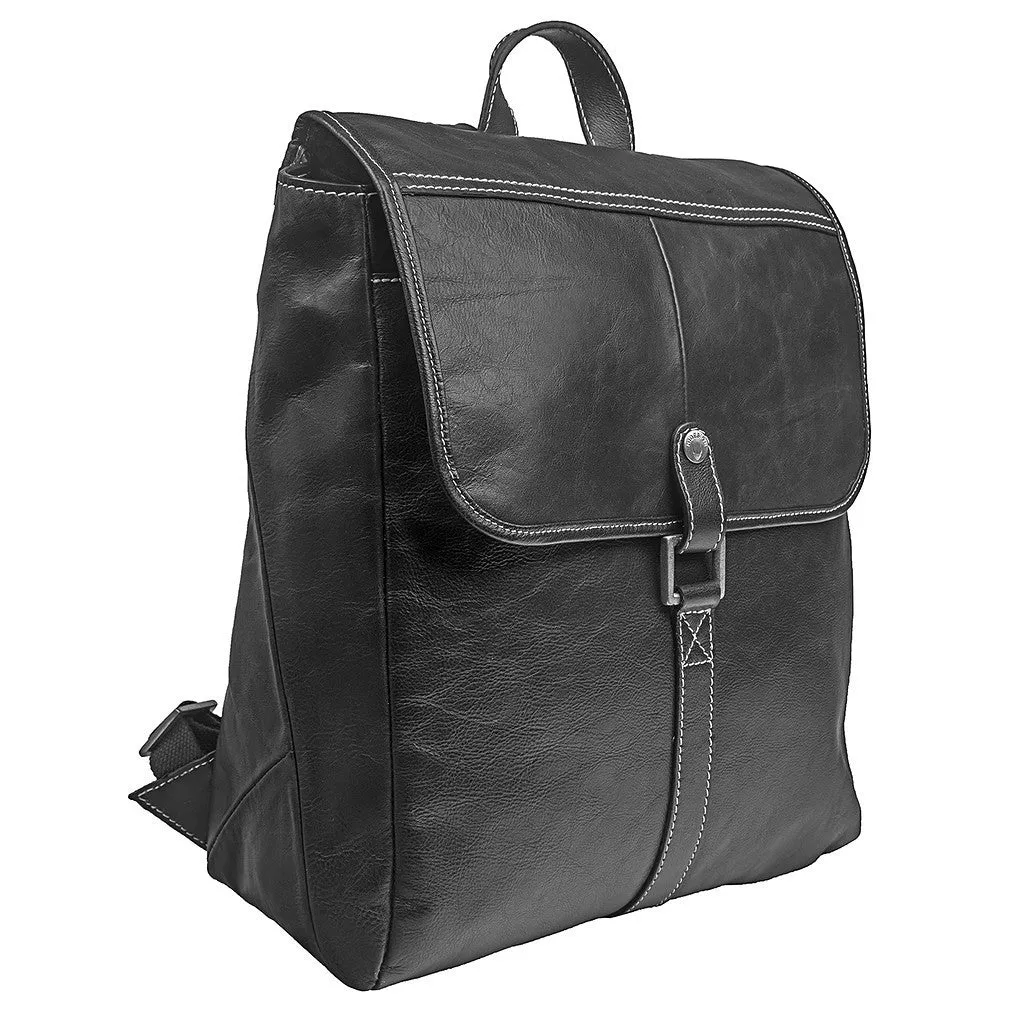 Hector Leather Backpack in Black