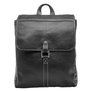 Hector Leather Backpack in Black