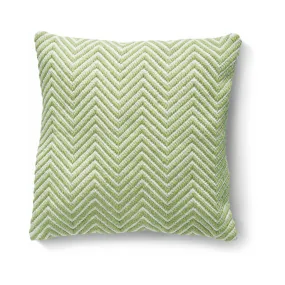 Herringbone Cushion Green