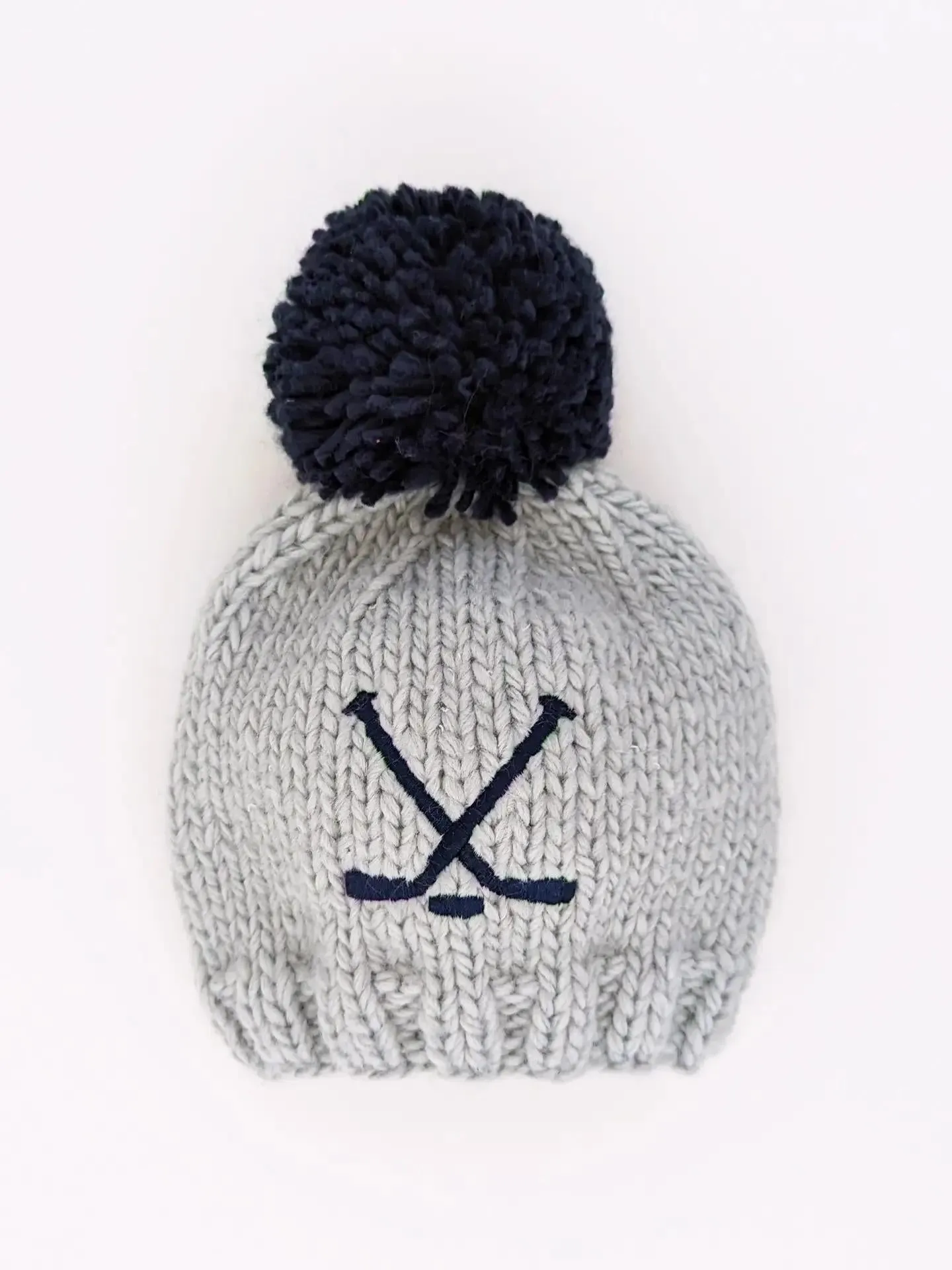 Hockey Beanie Hat Ice Grey Baby & Kids