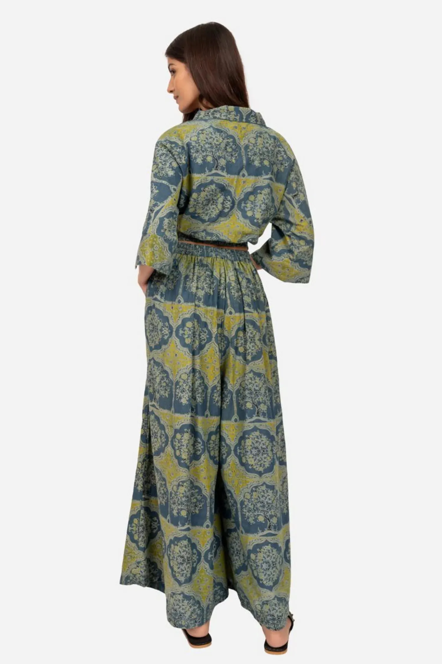 INDIGO AJRAKH PRINT COORD SET