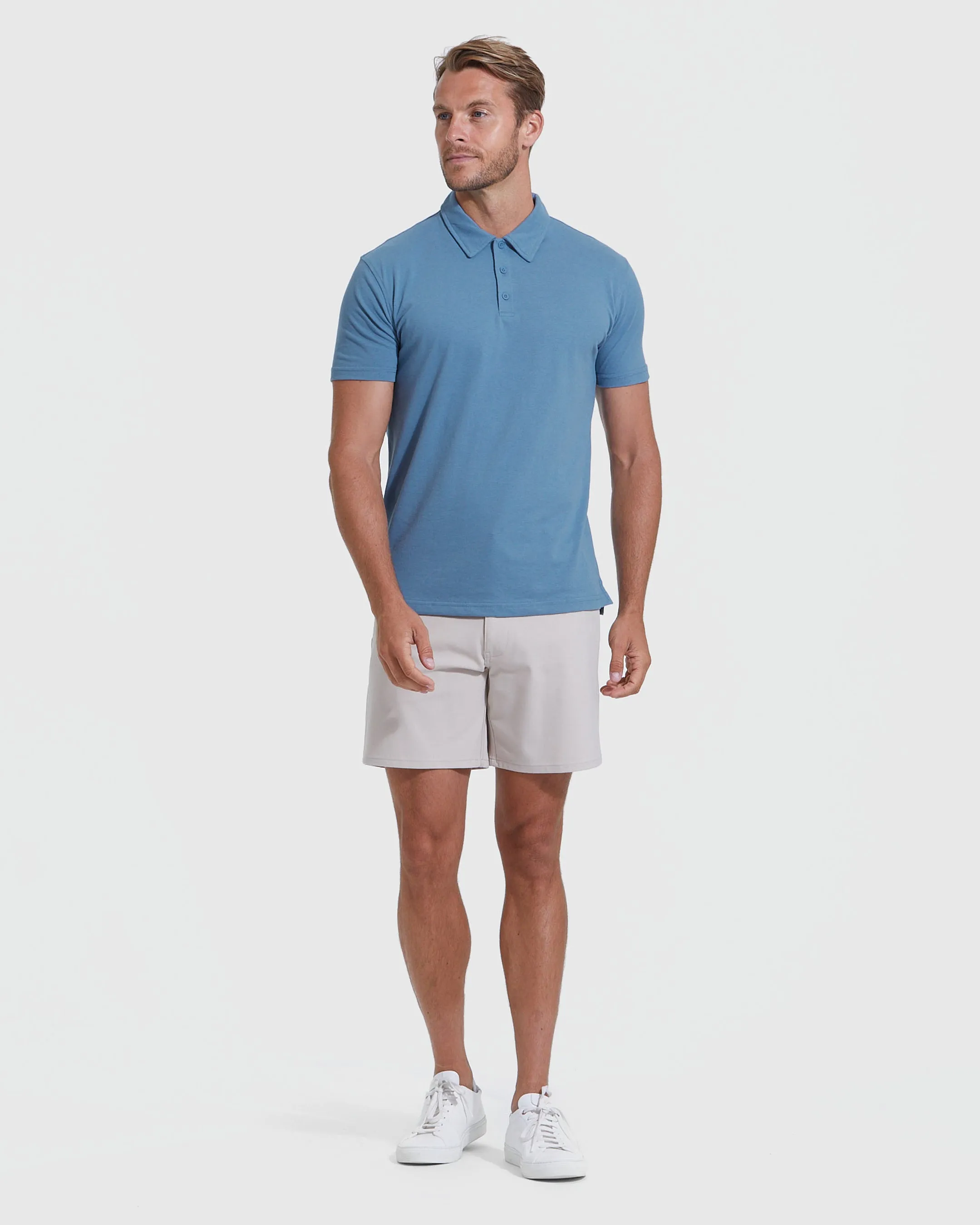 Indigo Short Sleeve Polo