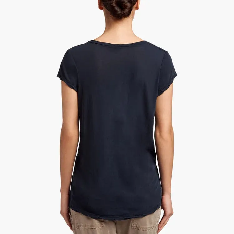 James Perse High Gauge Jersey Deep V Tee