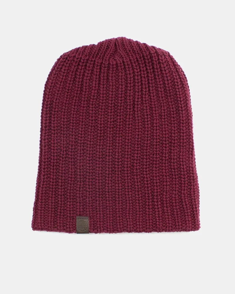 Kiriko Original Knit Cap, Burgundy, 9 ˝