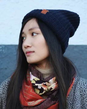 Kiriko Original Knit Cap, Dark Navy, 9 ˝