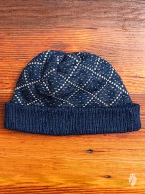 Knit Watch Cap in Indigo