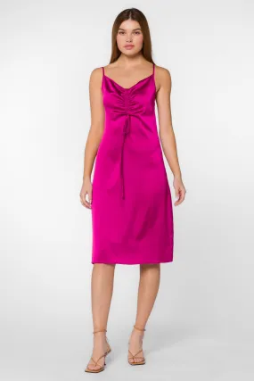 Livvy Fuchsia Slip Dress