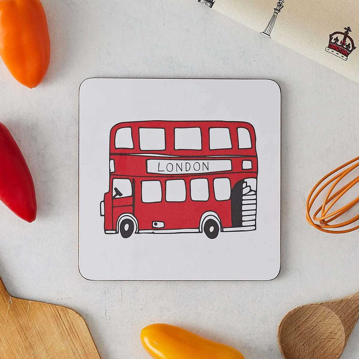 London Bus Pot Stand by Victoria Eggs