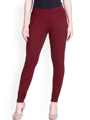 Lux Lyra Maroon Churidar Leggings free Size for Ladies