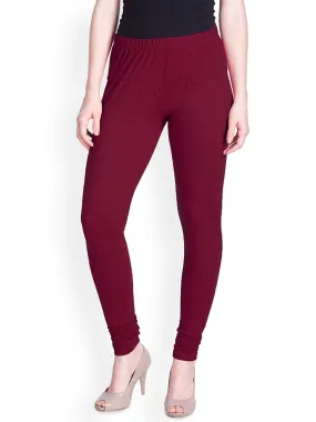 Lyra Dark Pink Churidar Cotton Leggings free Size for Woman