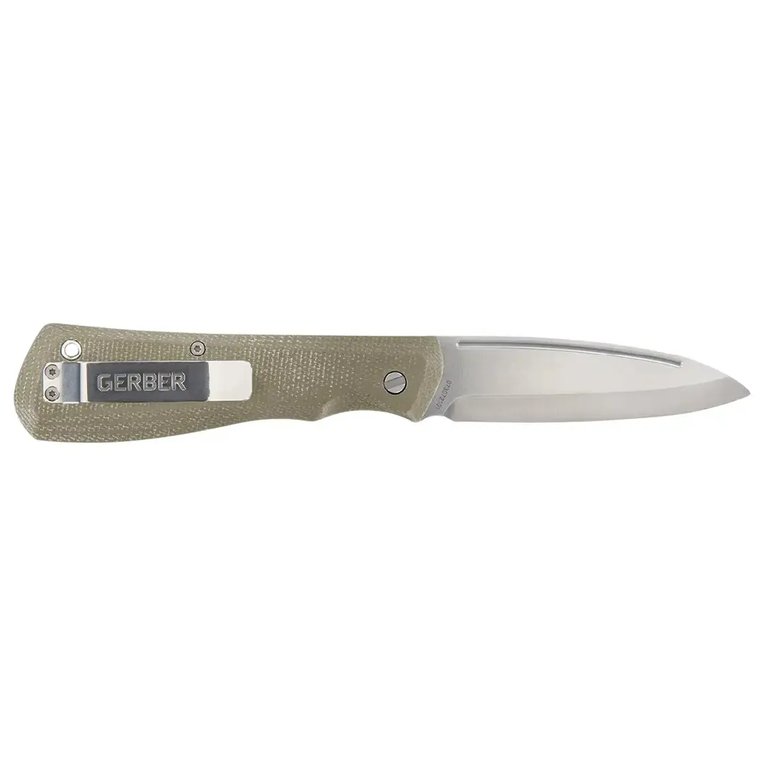 Mansfield FE DP Folding Clip Knife - Olive by Gerber