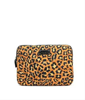 Marc Jacobs Quilted 13" Laptop Case With Leopard Print