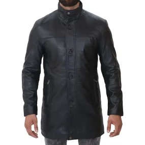 Men's Black Trench Coat