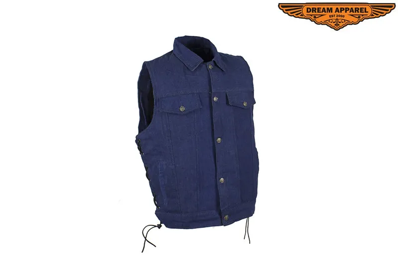 Men's Denim Concealed Carry Vest