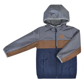 Mid-season coat - Gray, Toffee & Navy