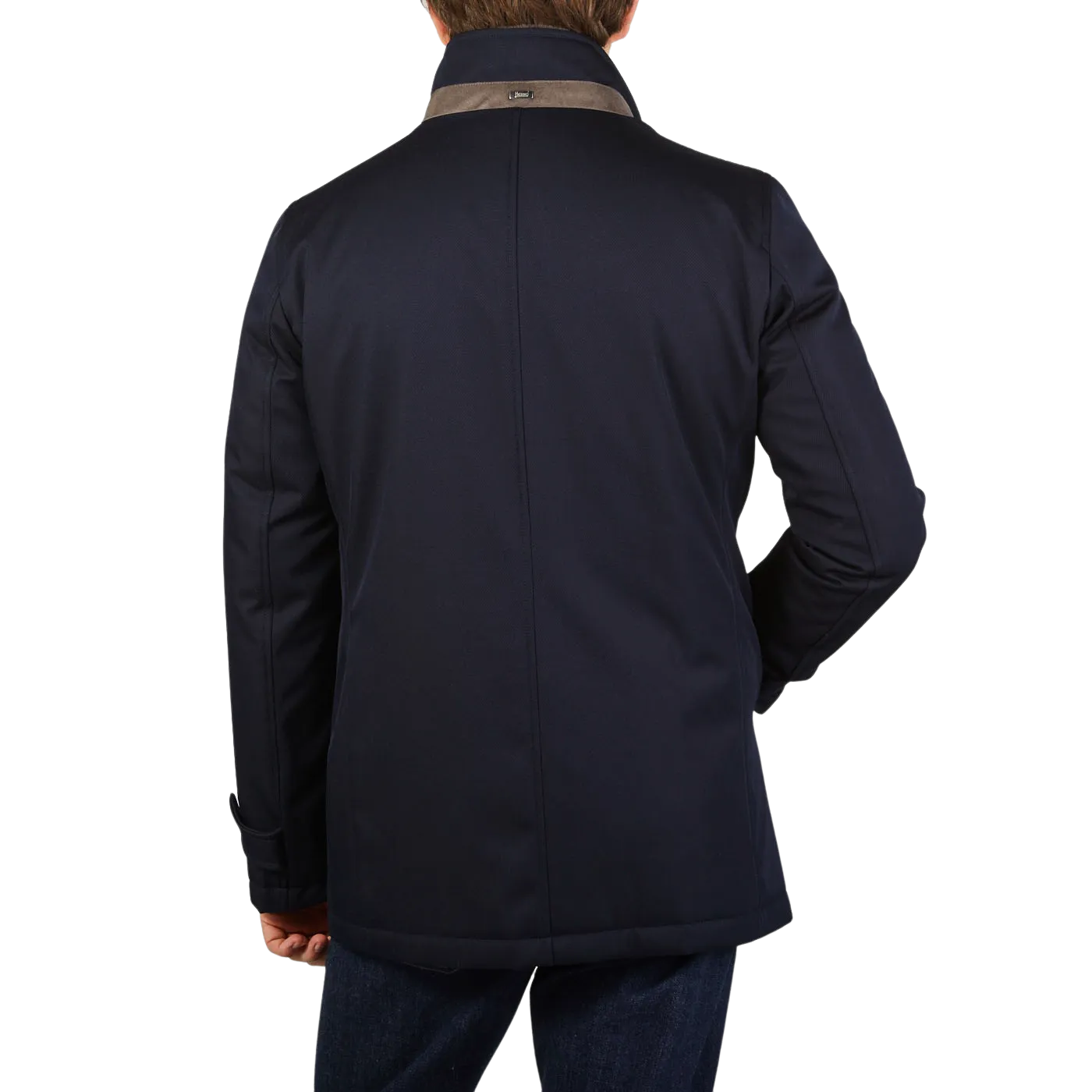 Midnight Blue Loro Piana Wool Twill Jacket