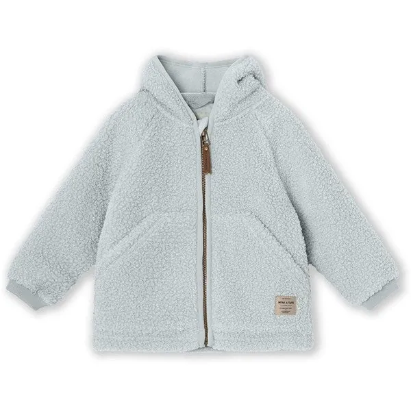 MINI A TURE LIFF Teddy Fleece Jacket Pearl Blue