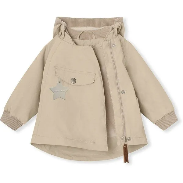 MINI A TURE WAI Spring Jacket w/Fleece Lining Sesame