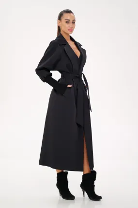 Miru Trench Coat in Black