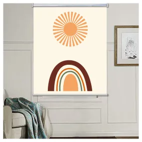 Mountain and Sun Bohemian Window Roller Shade