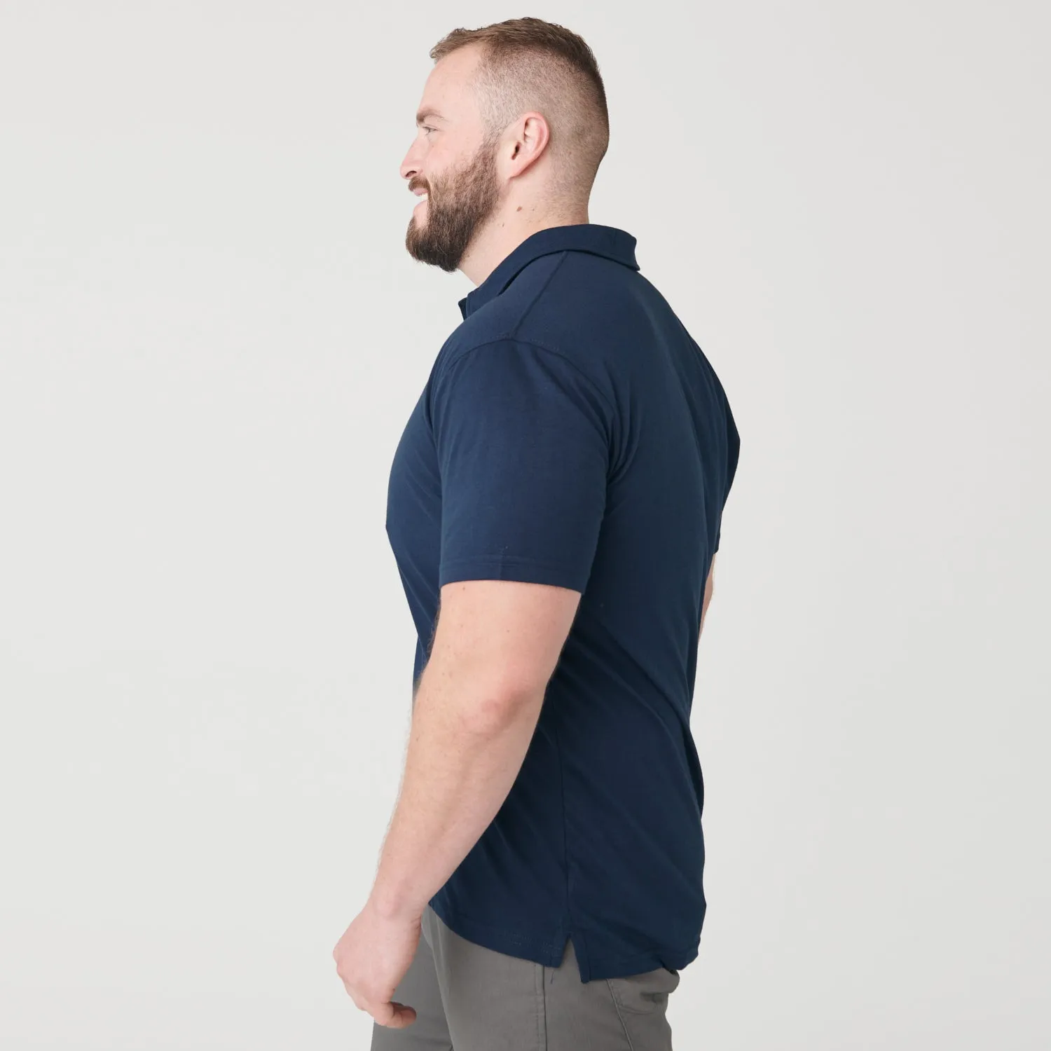 Navy Short Sleeve Polo