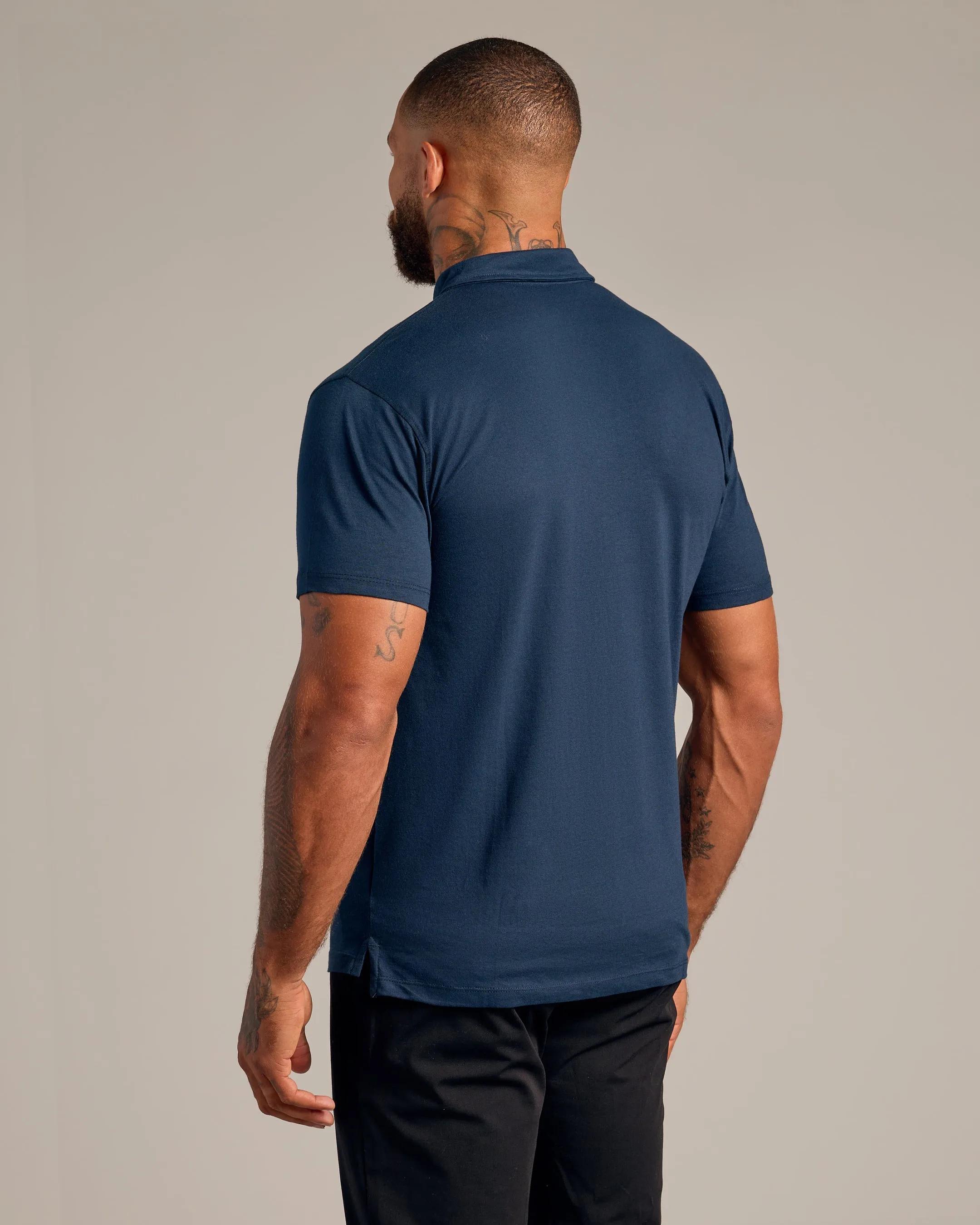 Navy Short Sleeve Polo