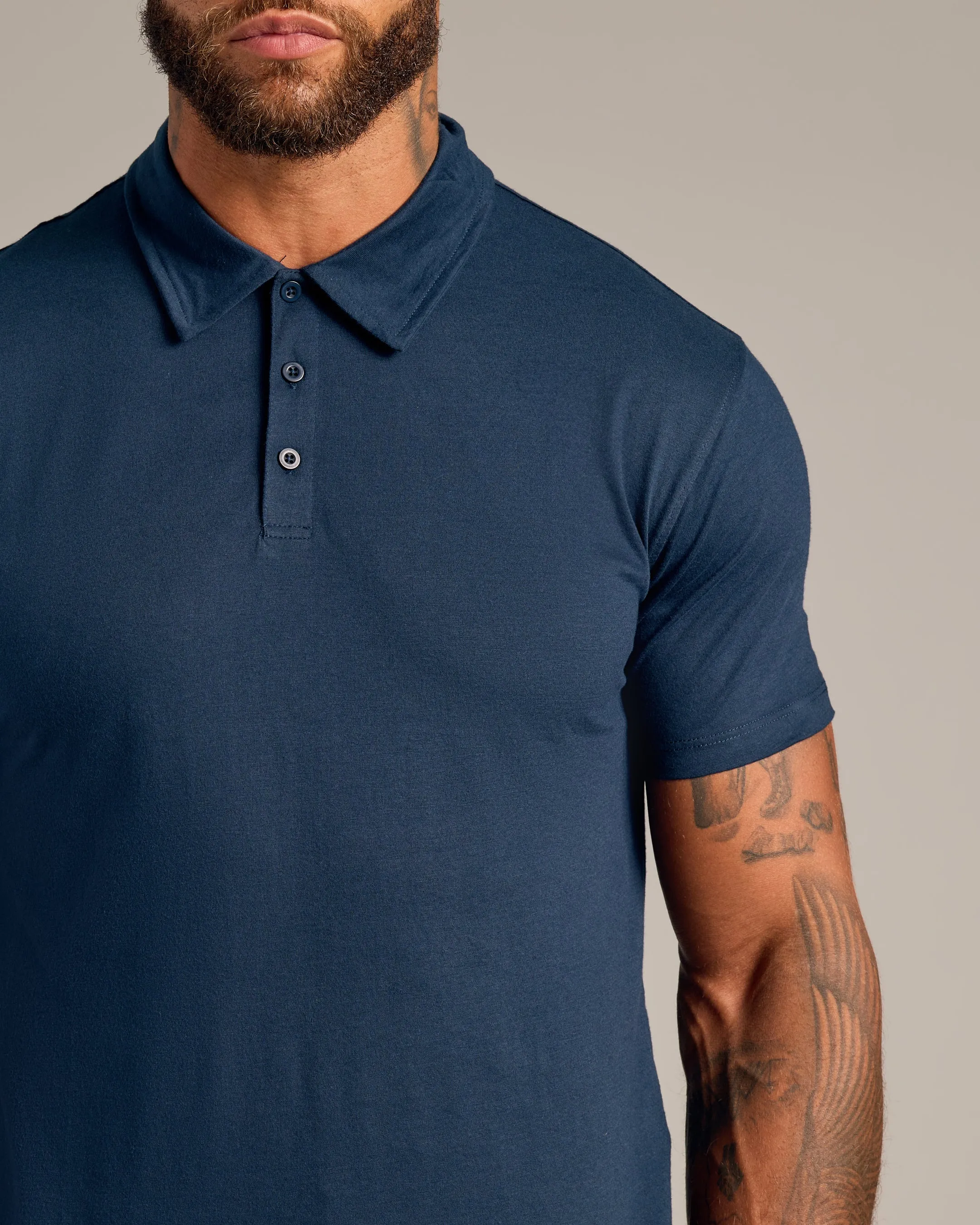 Navy Short Sleeve Polo