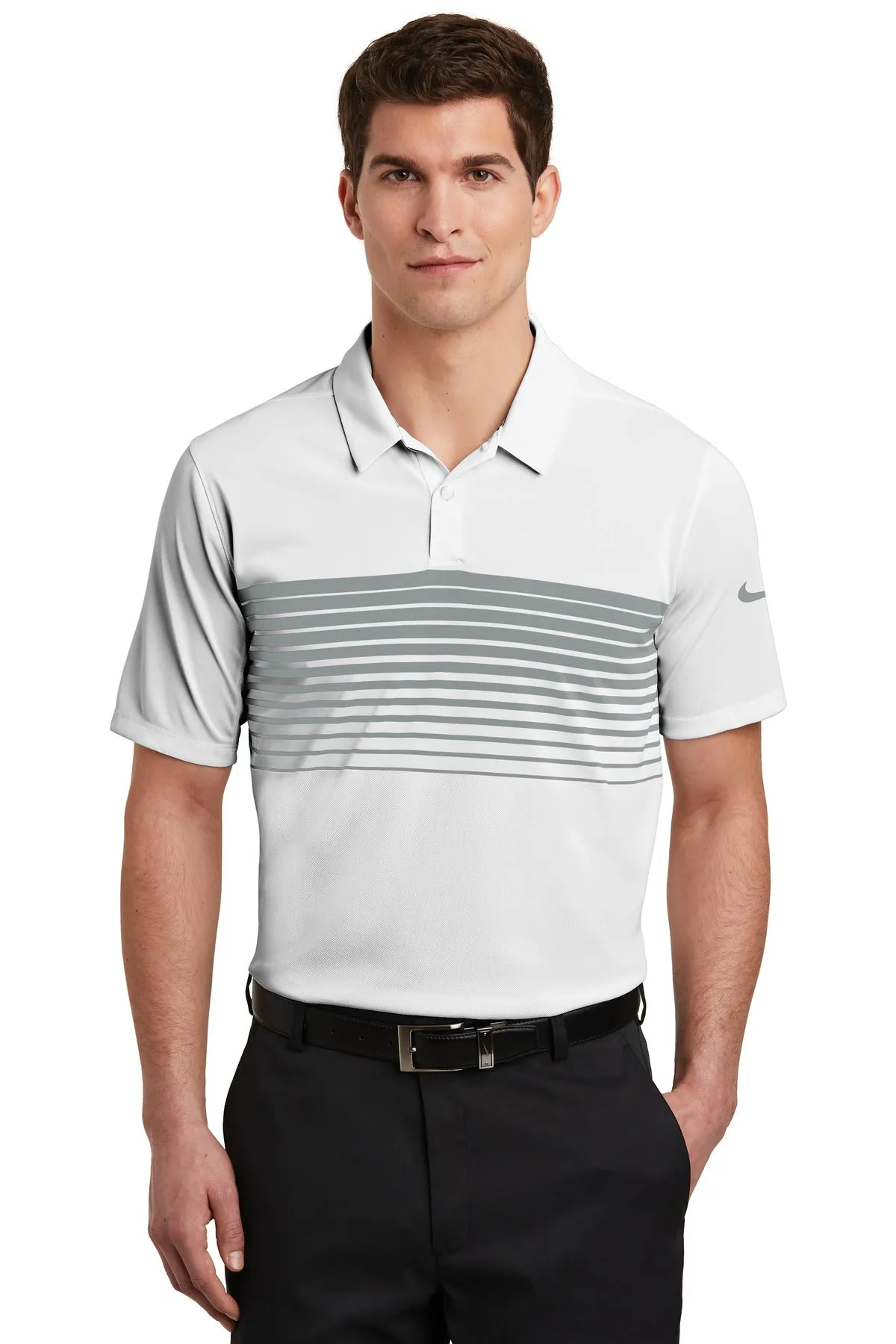 Nike Dri-FIT Chest Stripe Polo. NKAA1855