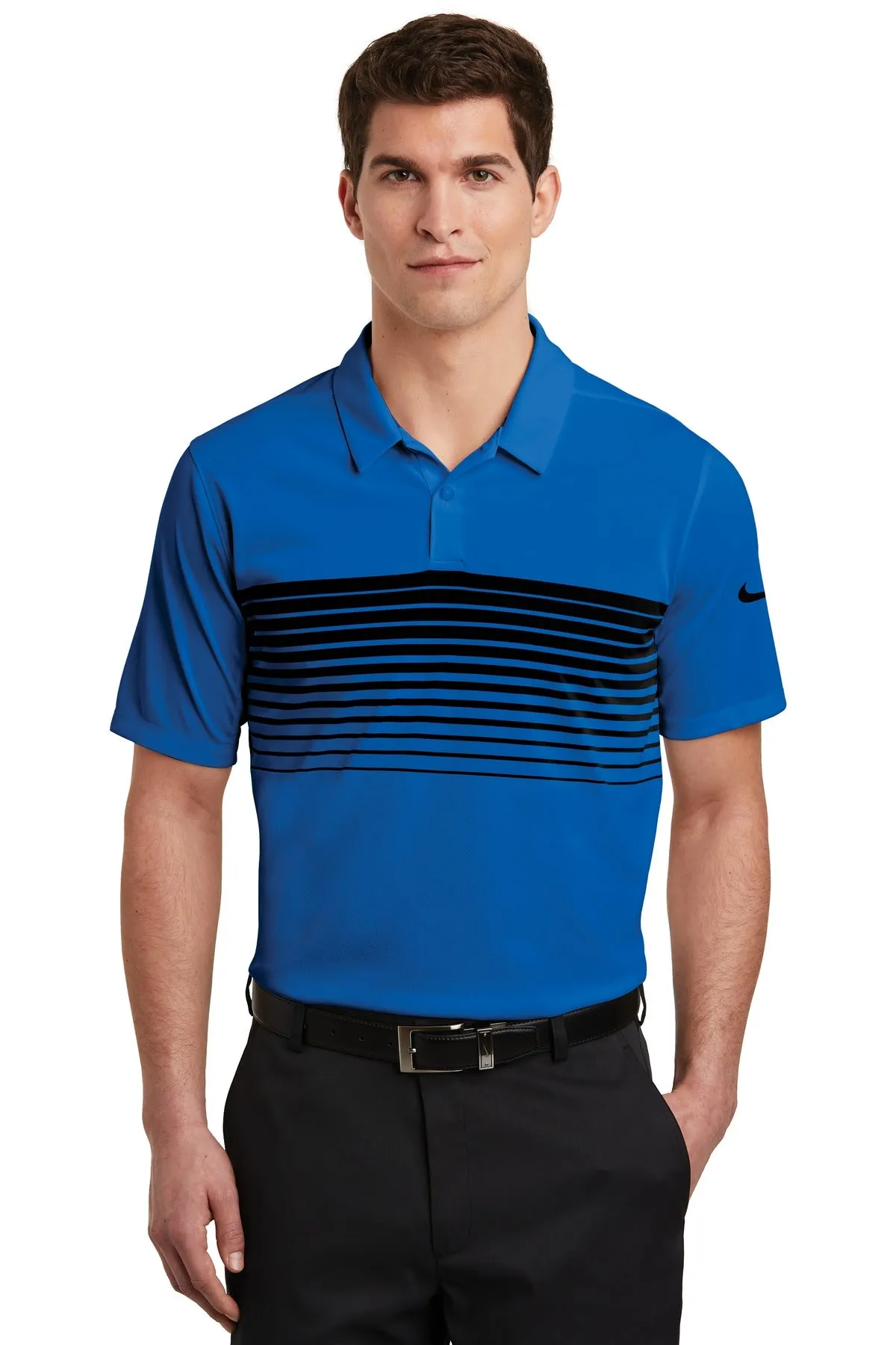 Nike Dri-FIT Chest Stripe Polo. NKAA1855