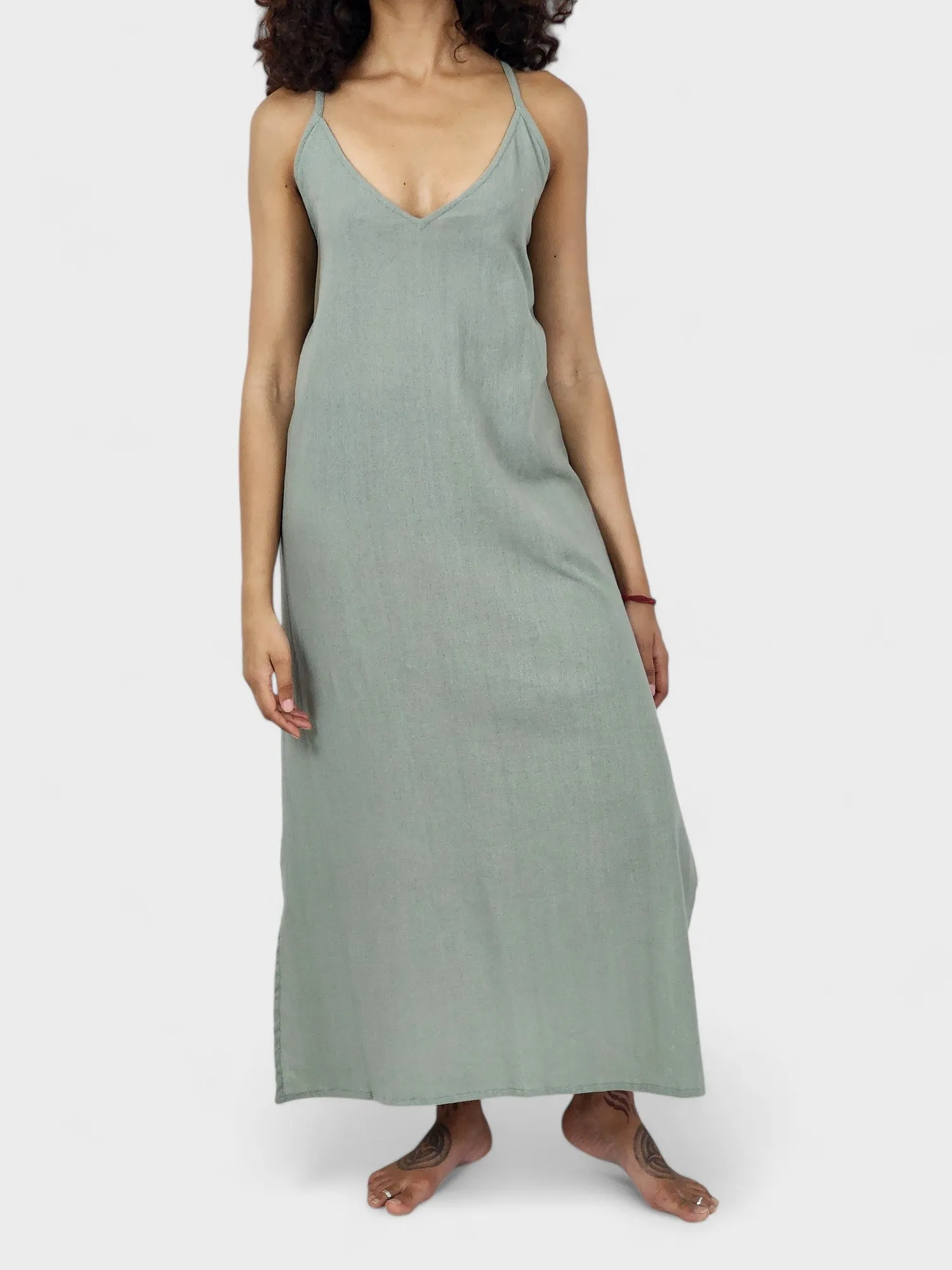 Organic Cotton Sage Dress