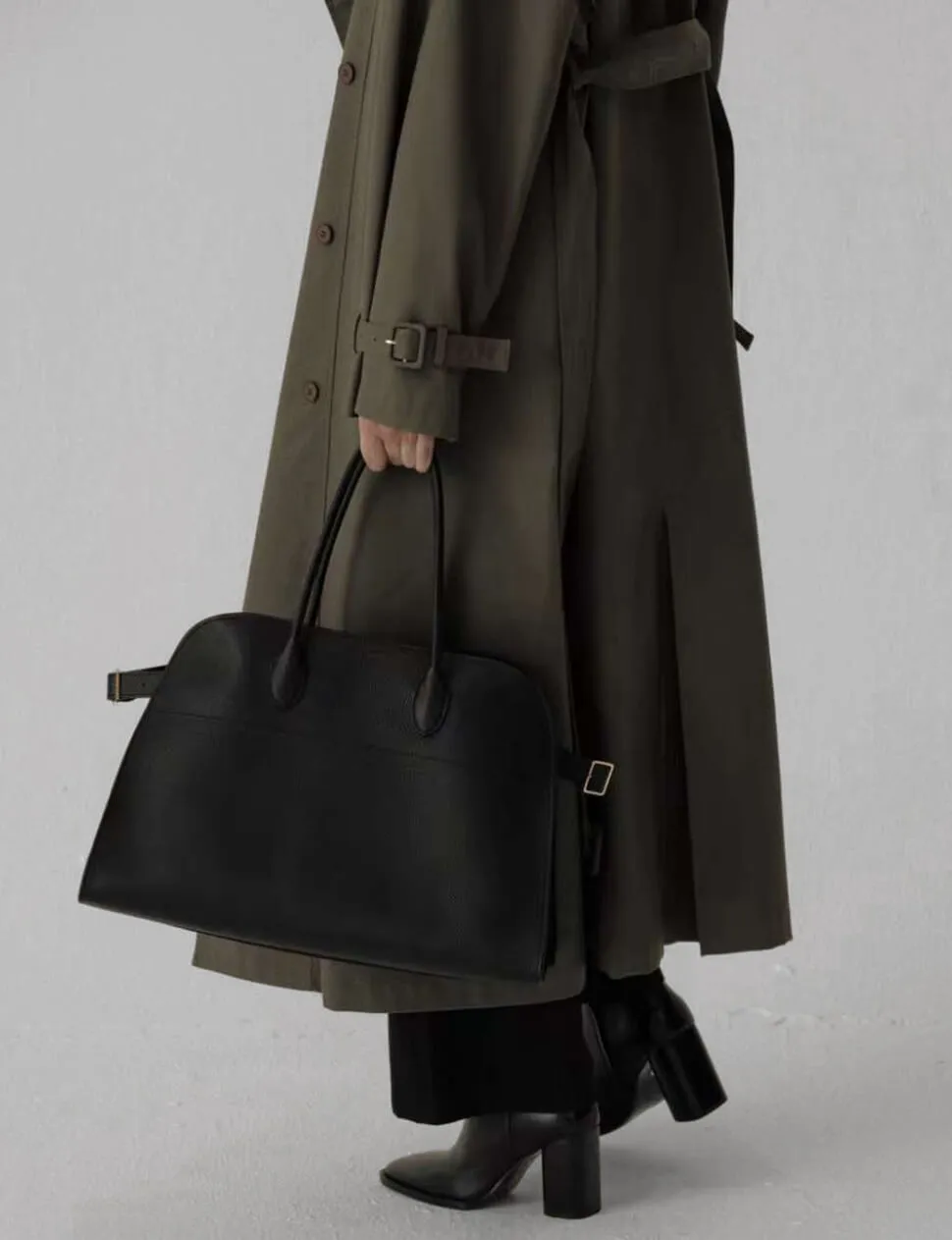 Oversized Olive Trench Coat