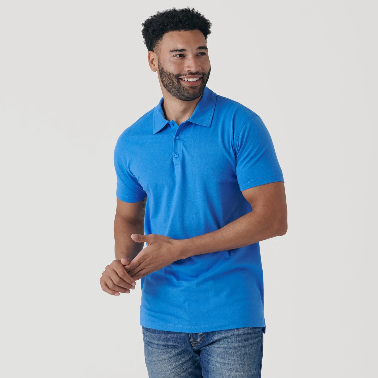 Periwinkle Blue Short Sleeve Polo