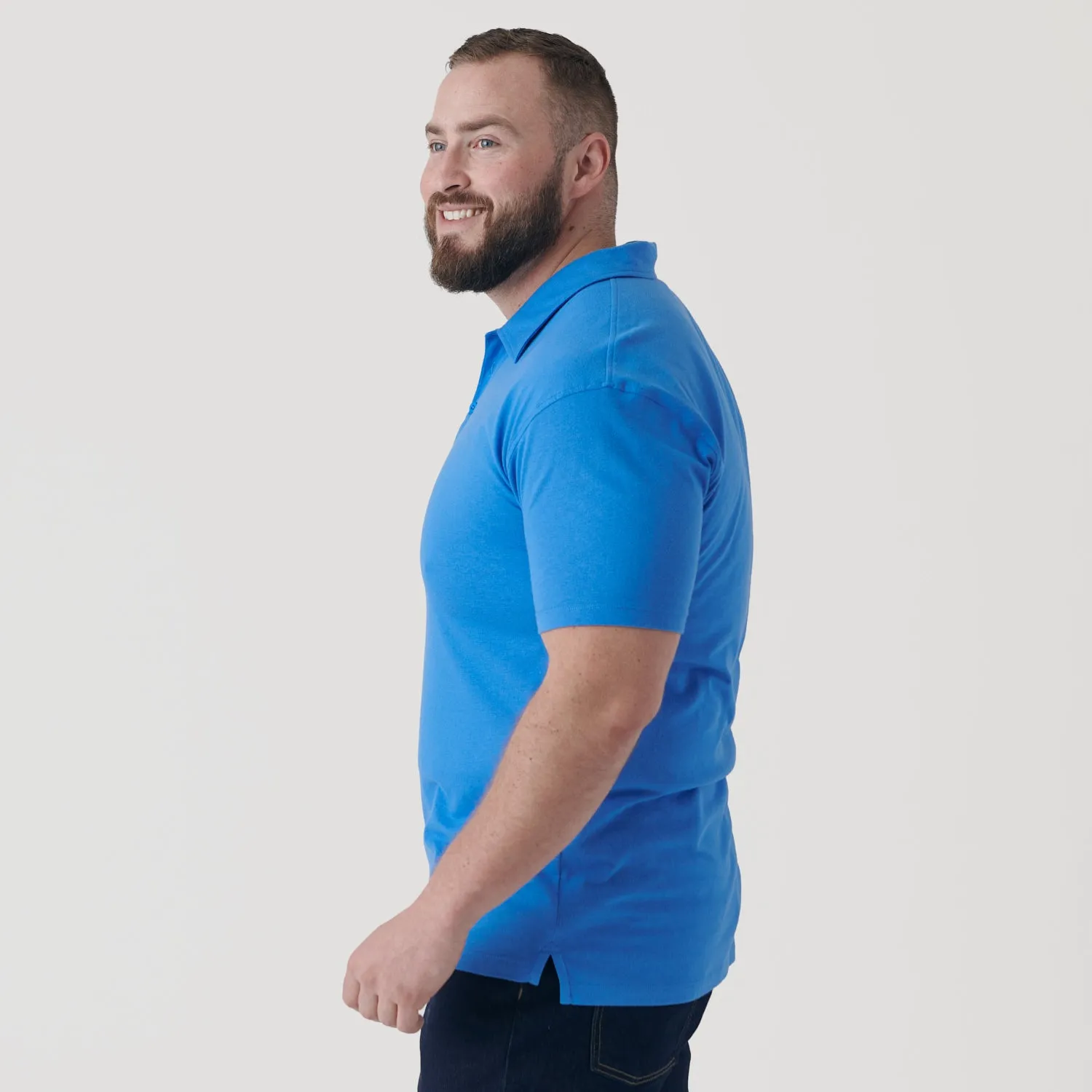 Periwinkle Blue Short Sleeve Polo