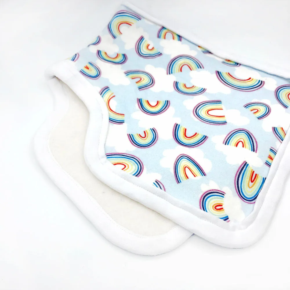 Rainbow Sky Burp Cloth - Organic Cotton