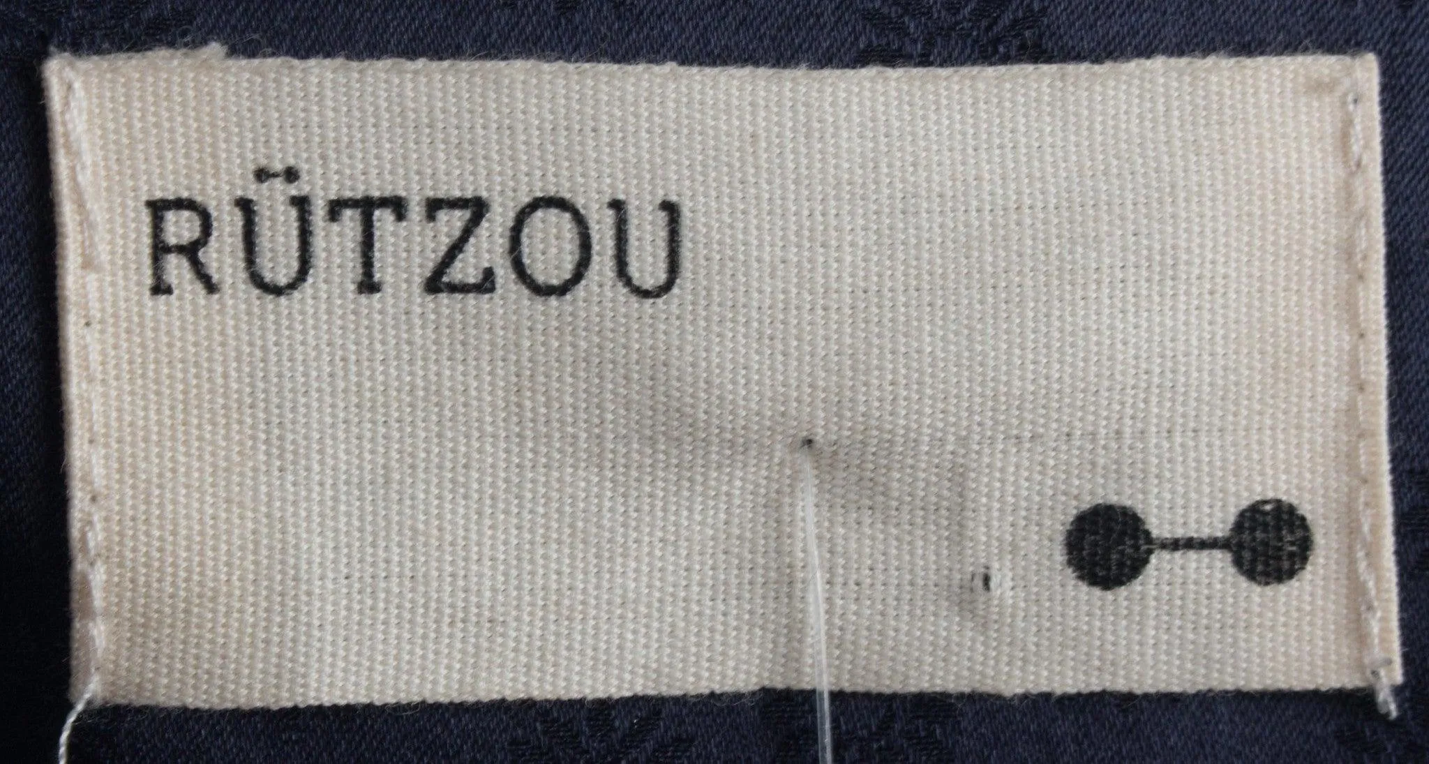 Rutzou Shift Dress Dark Blue Silk Size 42 (UK 14)