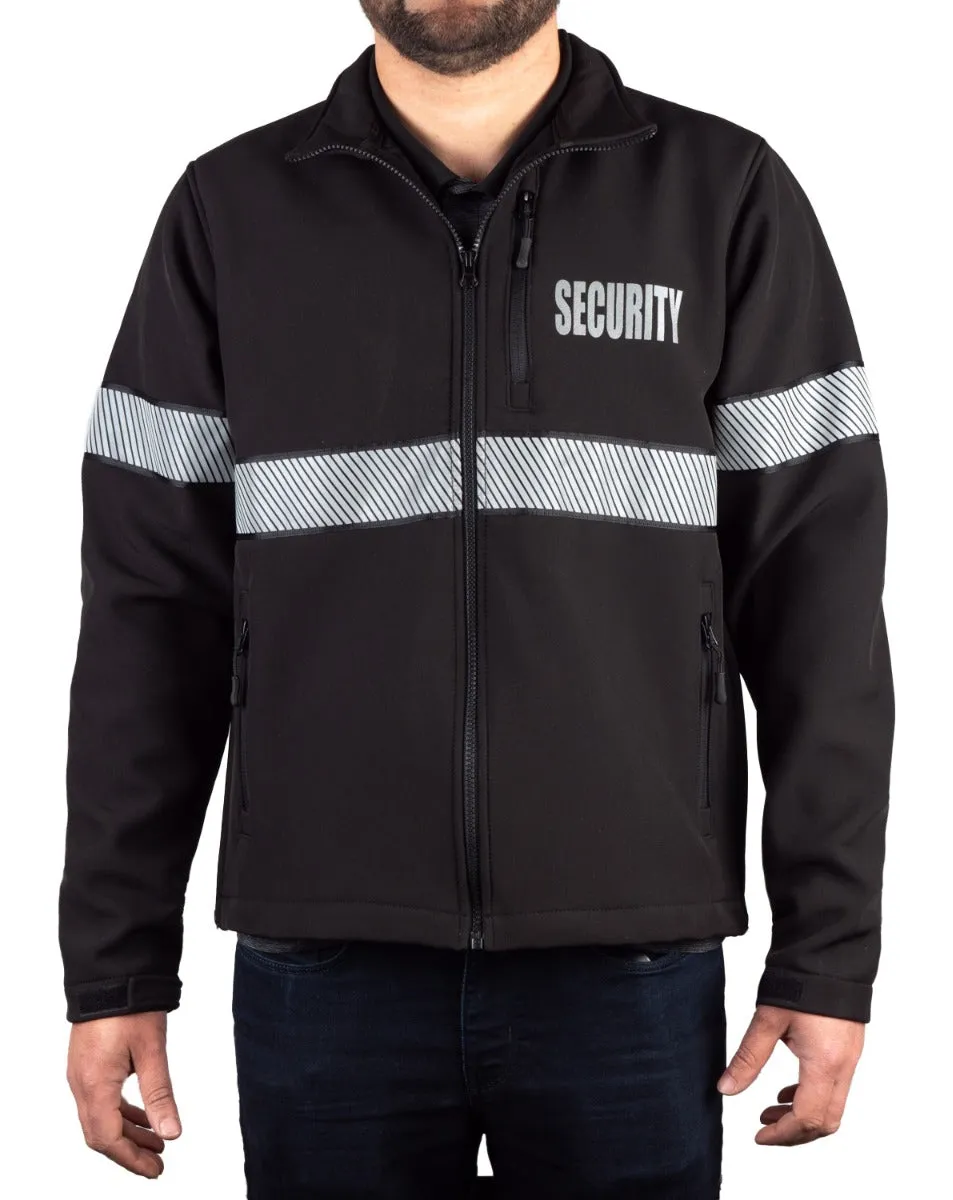 Ryno Gear Security Soft Shell Jacket with Reflective Stripes