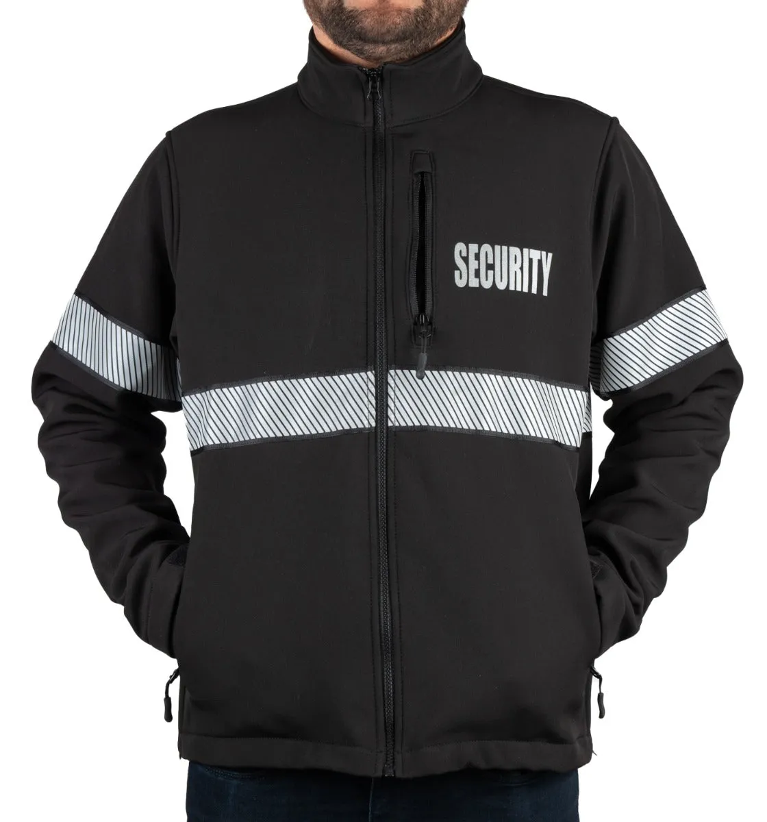 Ryno Gear Security Soft Shell Jacket with Reflective Stripes