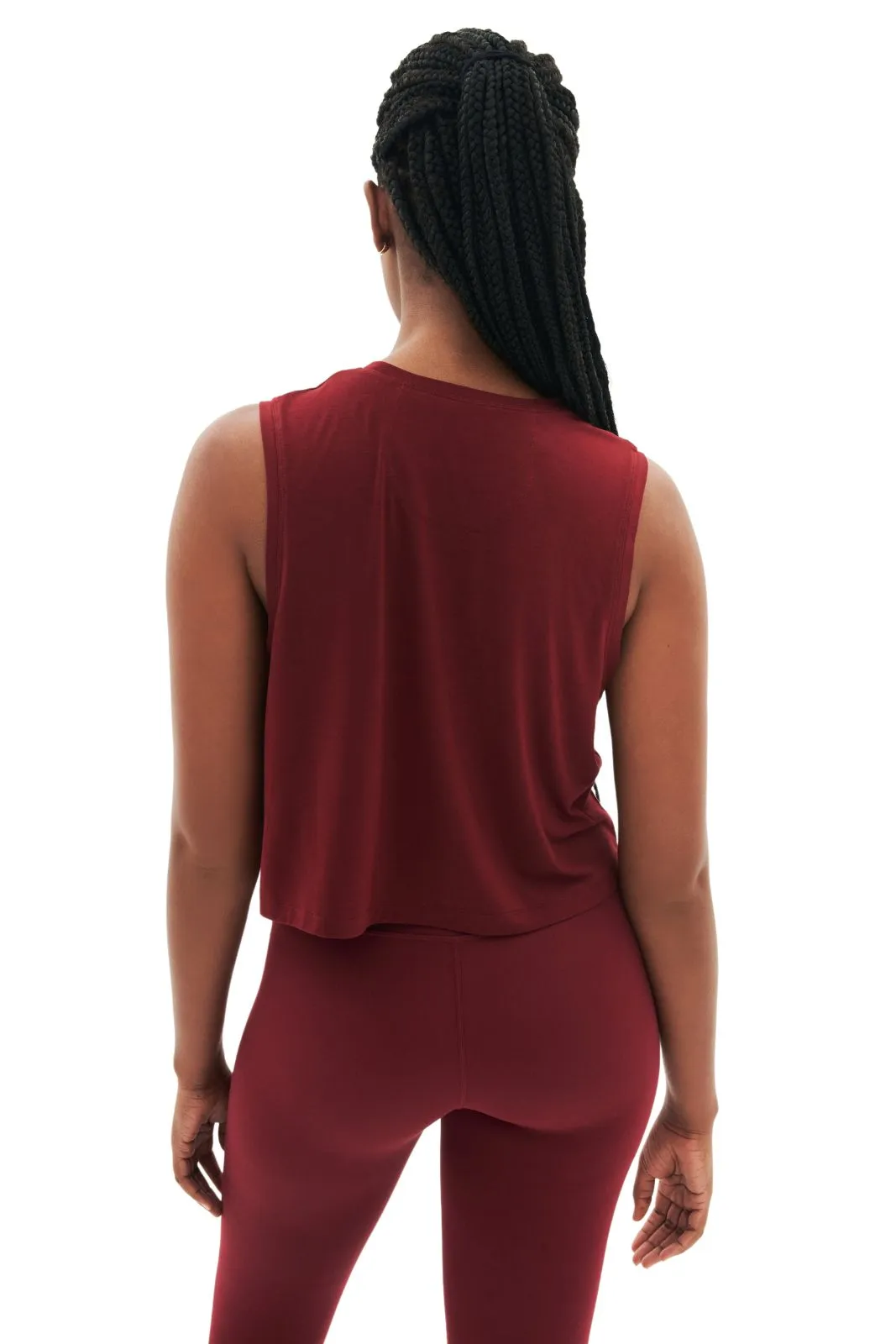 Sienna Jersey Tank, Bordeaux