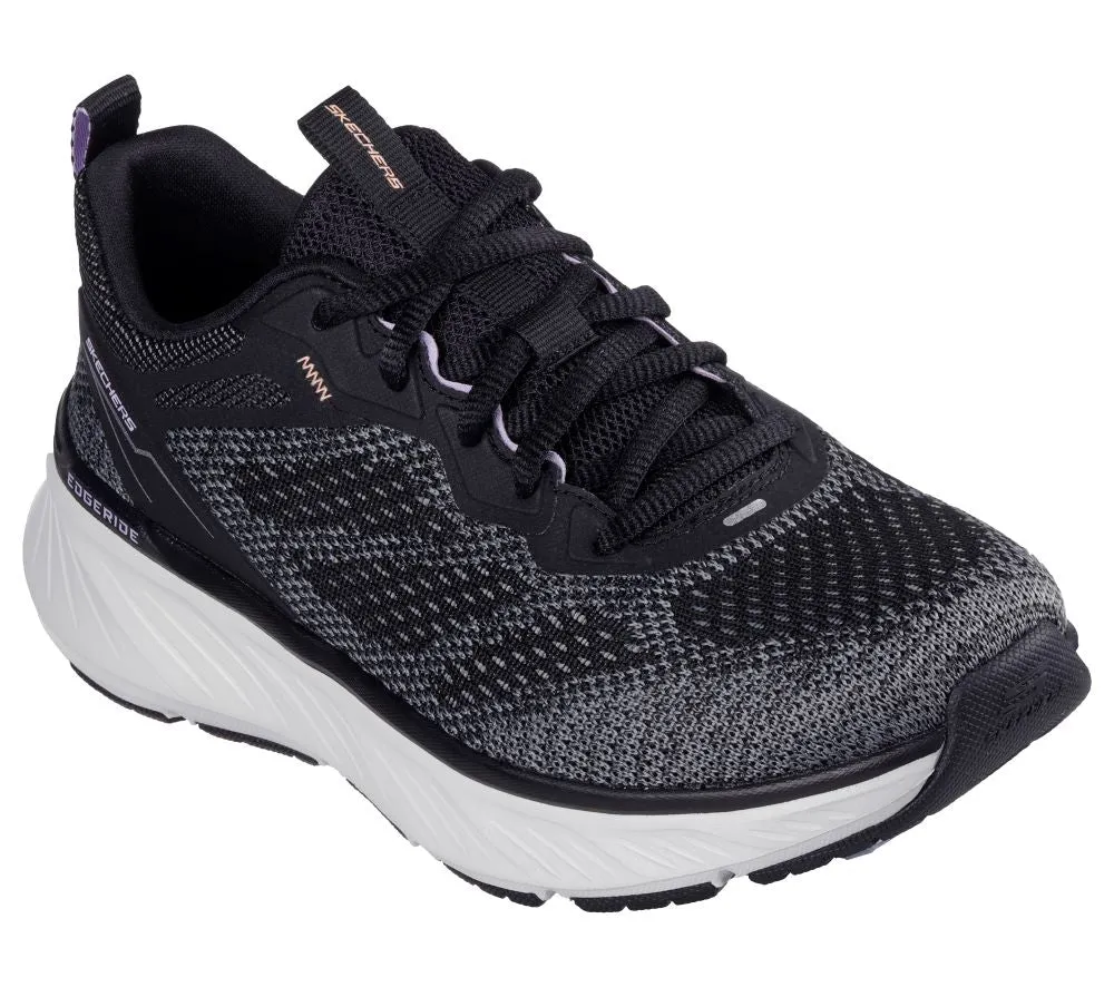 'Skechers' Women's Relaxed Fit: Edgeride-Power Flow - Black / Lavender