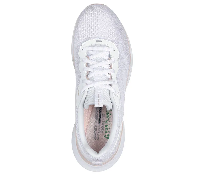 'Skechers' Women's Relaxed Fit: Edgeride-Power Flow - White / Natural