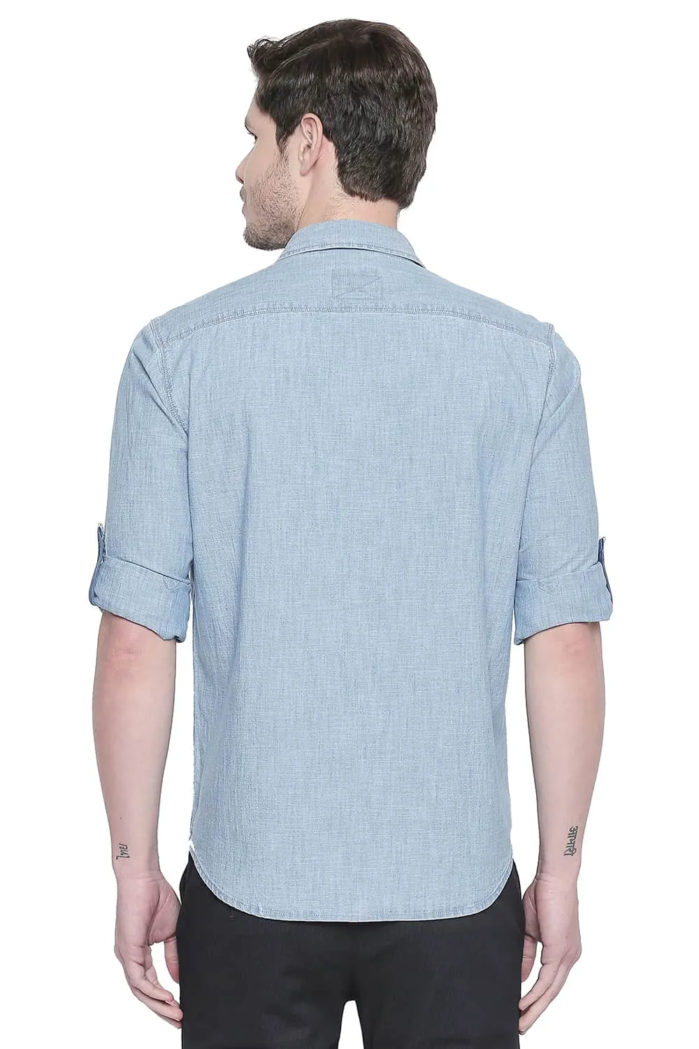 Slim Fit Blue Indigo Shirt