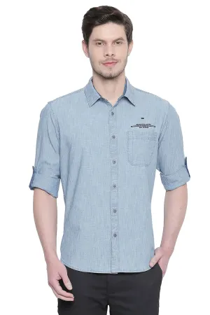 Slim Fit Blue Indigo Shirt