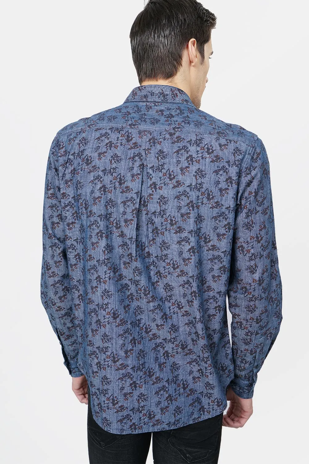 Slim Fit Floral Printed Shirt