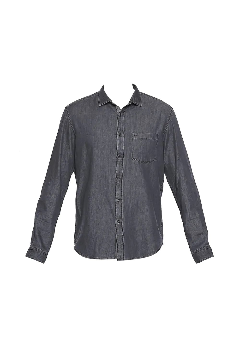 Slim Fit Indigo Twill Shirt