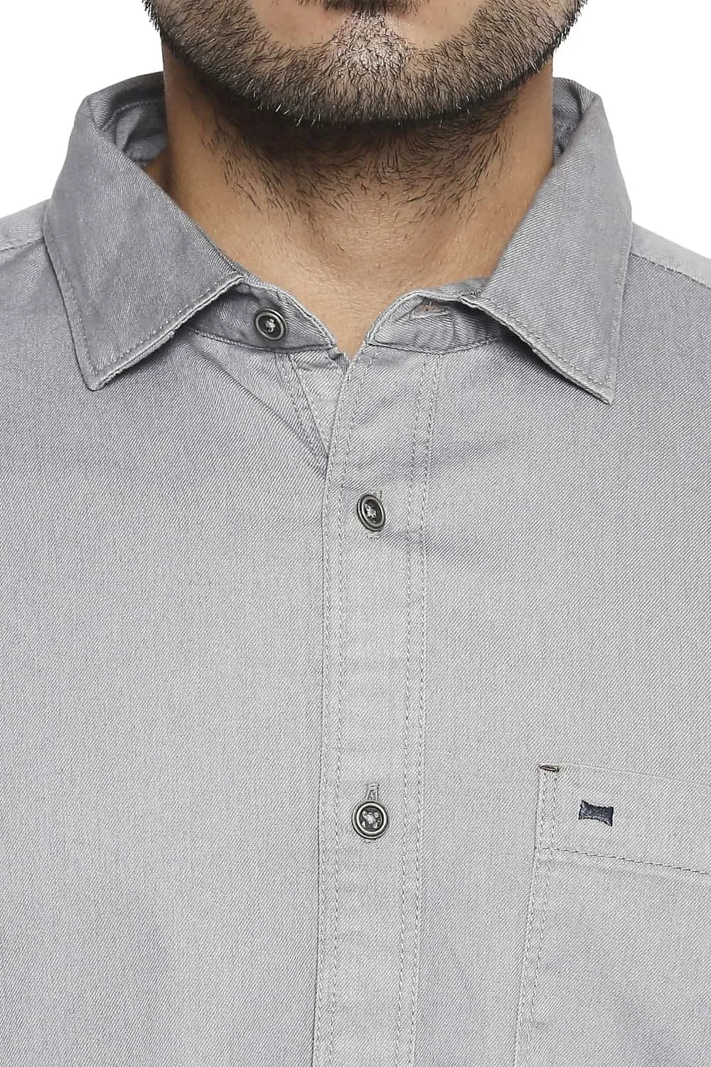 Slim Fit Ombre Indigo Shirt