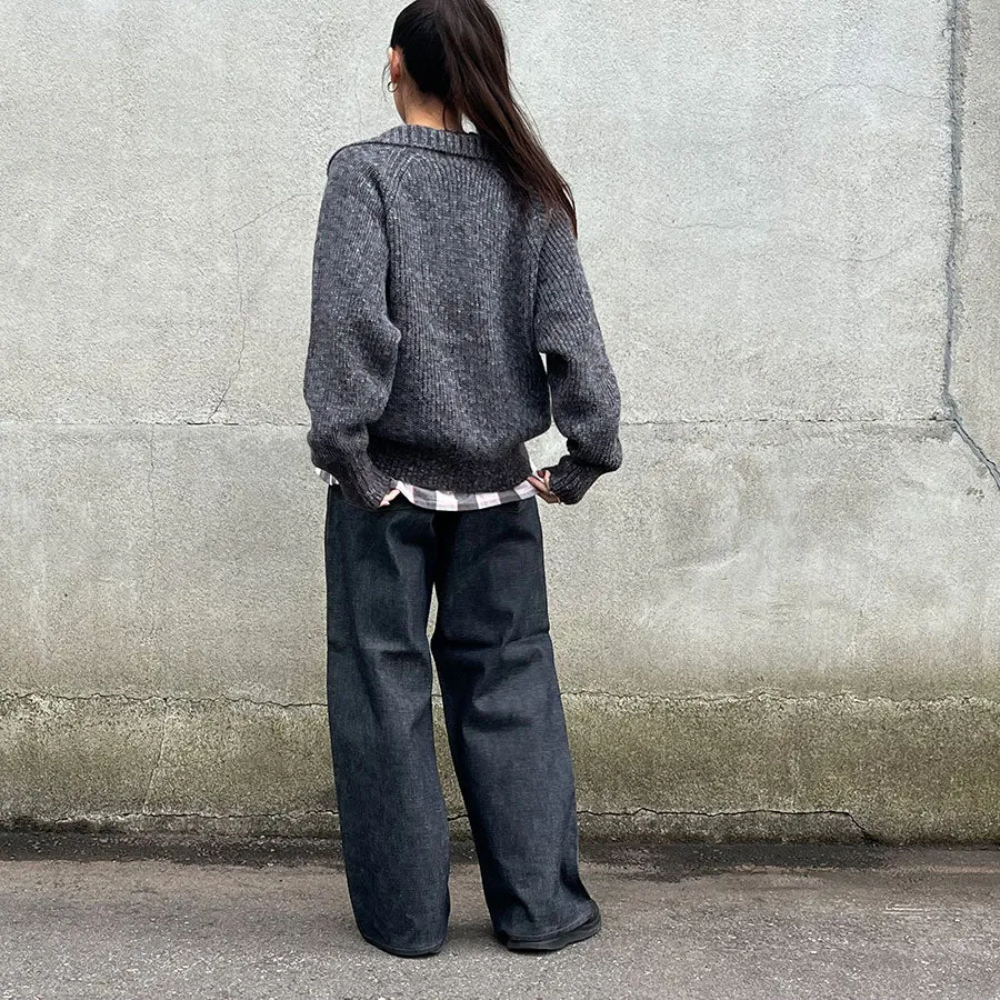 【SUGARHILL/シュガーヒル】<br>MODERN DENIM TROUSERS WIDE CUT <br>MODERN002