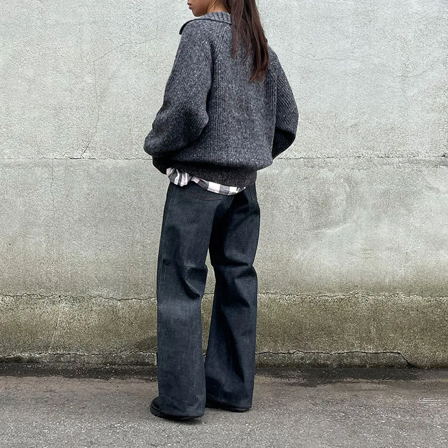 【SUGARHILL/シュガーヒル】<br>MODERN DENIM TROUSERS WIDE CUT <br>MODERN002