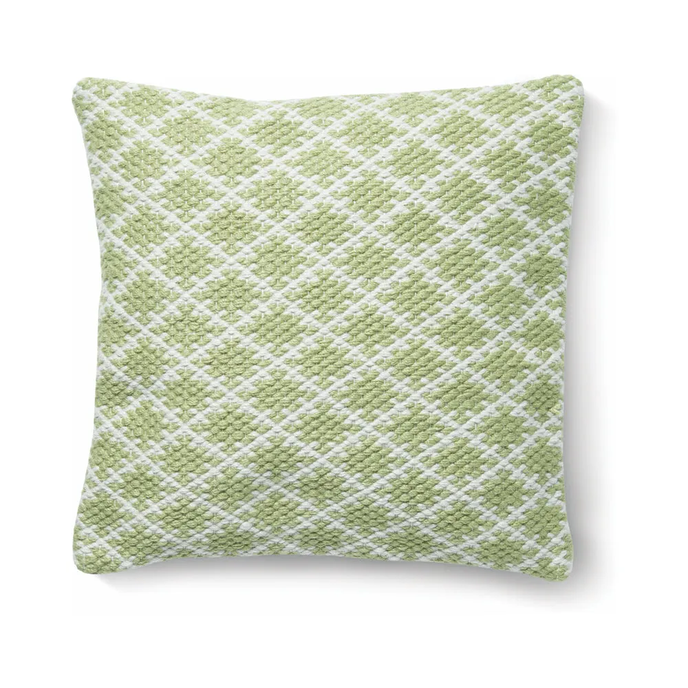 Trellis Cushion Green