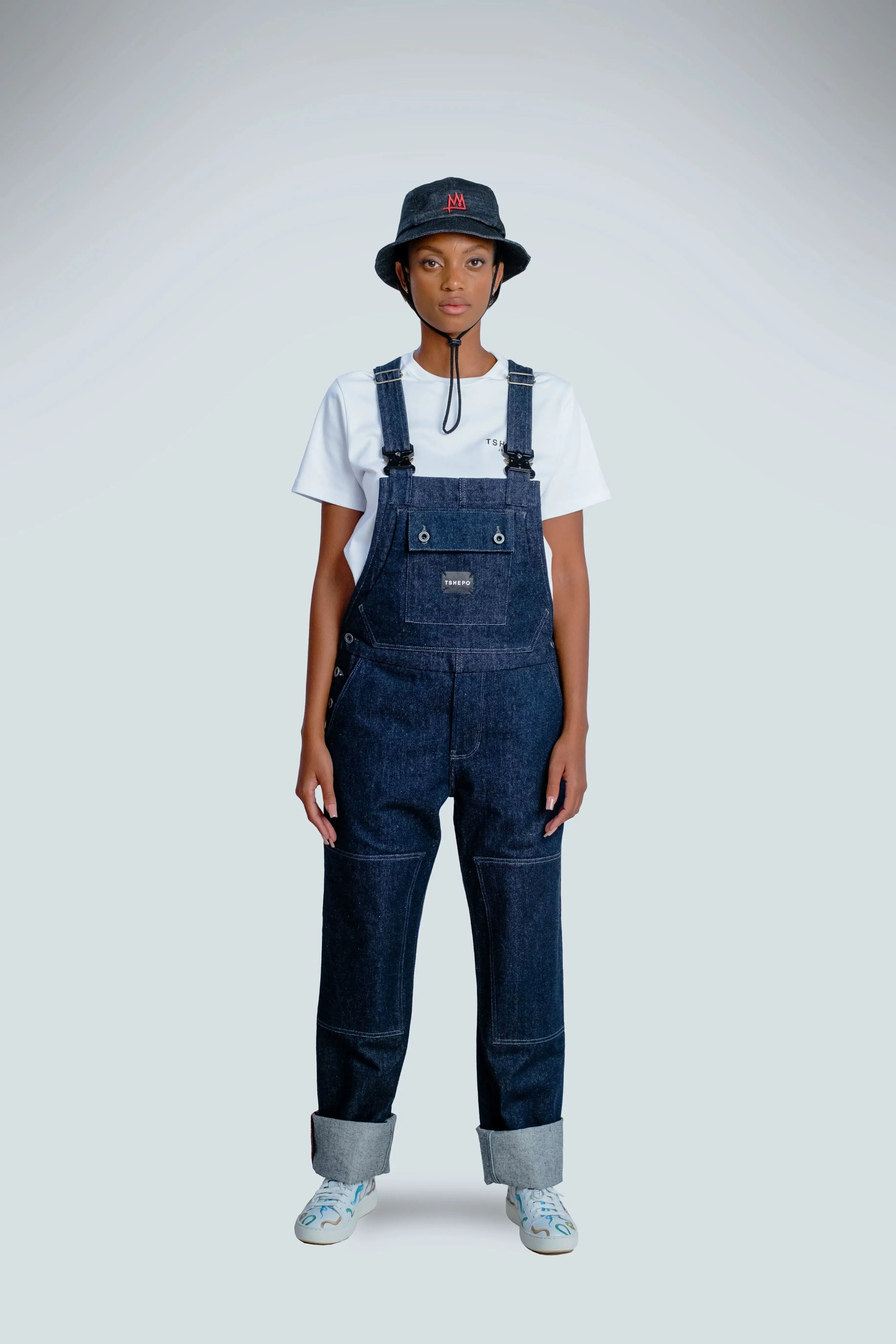 TSHEPO 5P BUCKET HAT, INDIGO